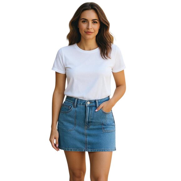 Vintage Calvin Klein Denim Skirt - 13 - Picture 1 of 11